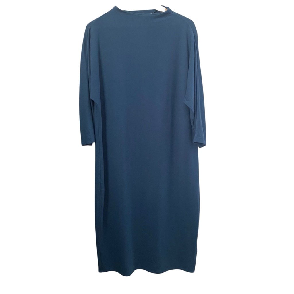 Garnet Hill Teal Blue Midi Dress